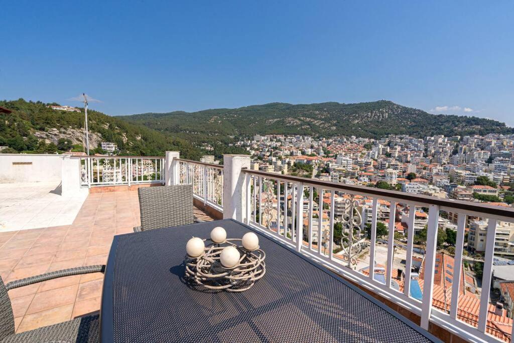 Finas Penthouse,Private Terrace,Great View,Mins From Sea Apartment Kavala Exterior photo