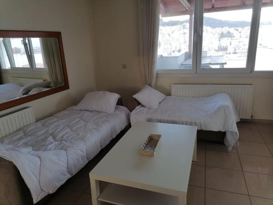 Finas Penthouse,Private Terrace,Great View,Mins From Sea Apartment Kavala Exterior photo