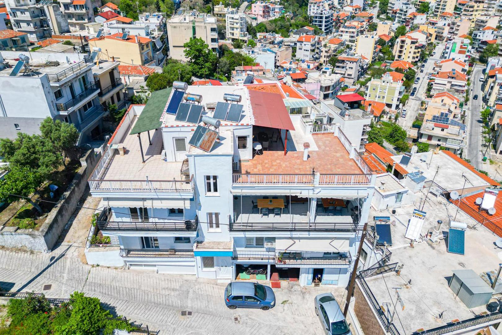 Finas Penthouse,Private Terrace,Great View,Mins From Sea Apartment Kavala Exterior photo
