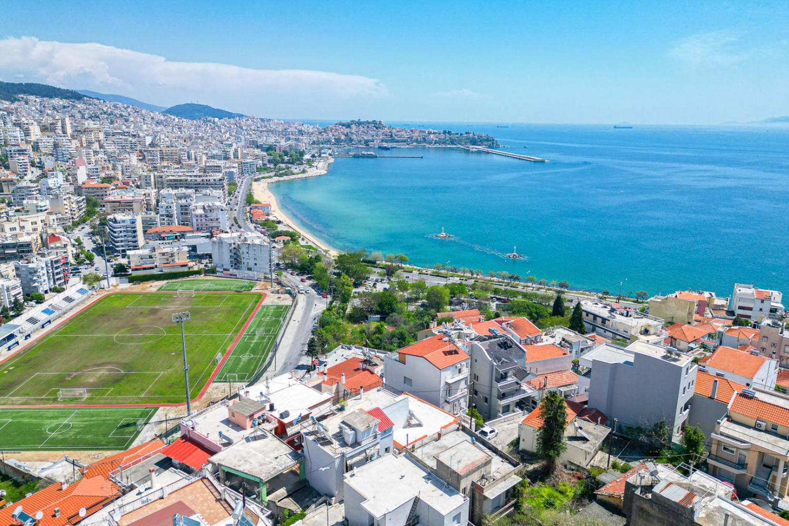 Finas Penthouse,Private Terrace,Great View,Mins From Sea Apartment Kavala Exterior photo