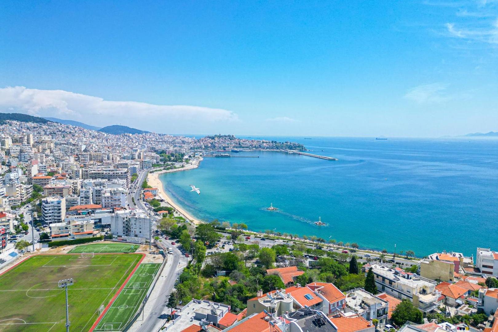 Finas Penthouse,Private Terrace,Great View,Mins From Sea Apartment Kavala Exterior photo